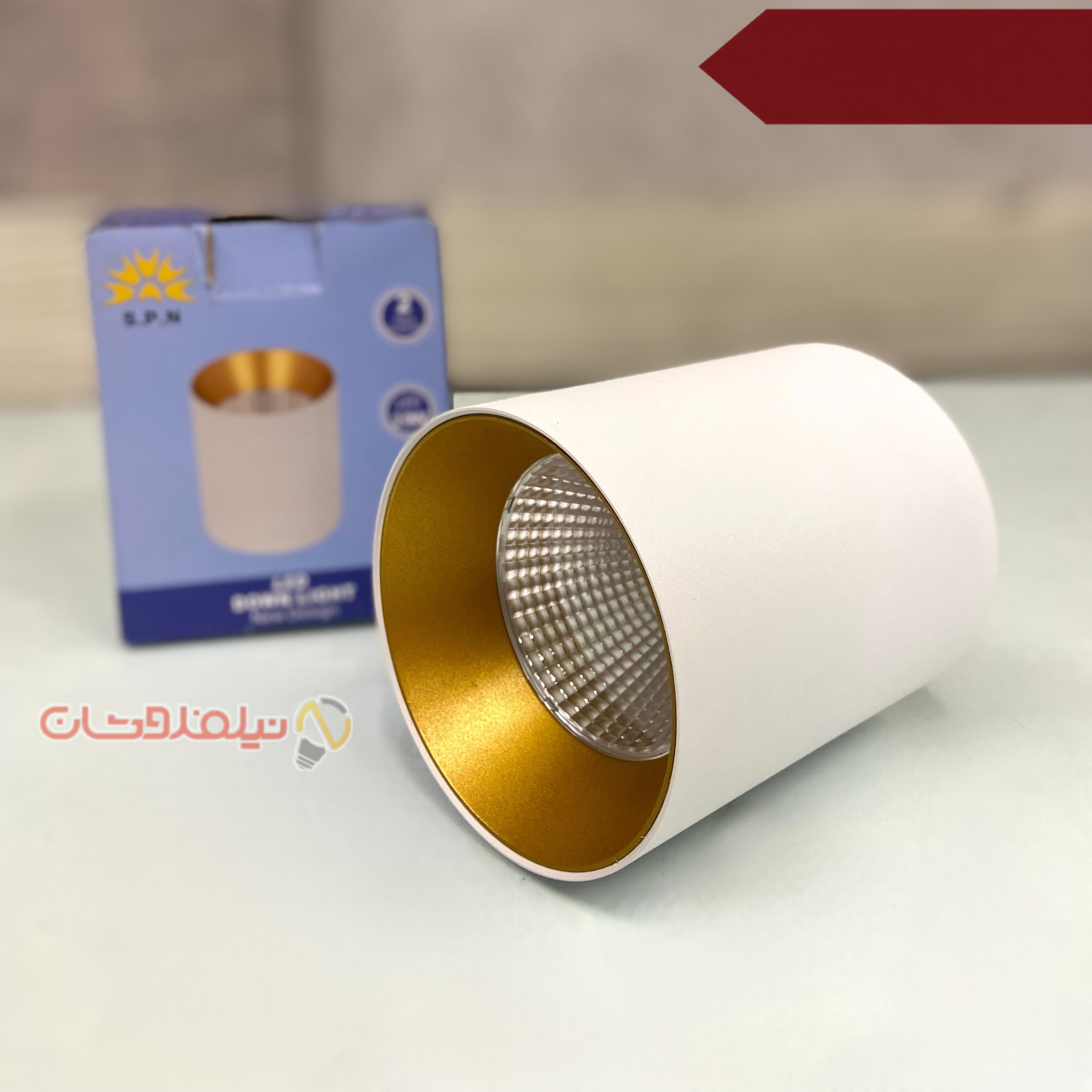 چراغ سقفی استوانه ای روکار برند SPN کد D020288-A-20W