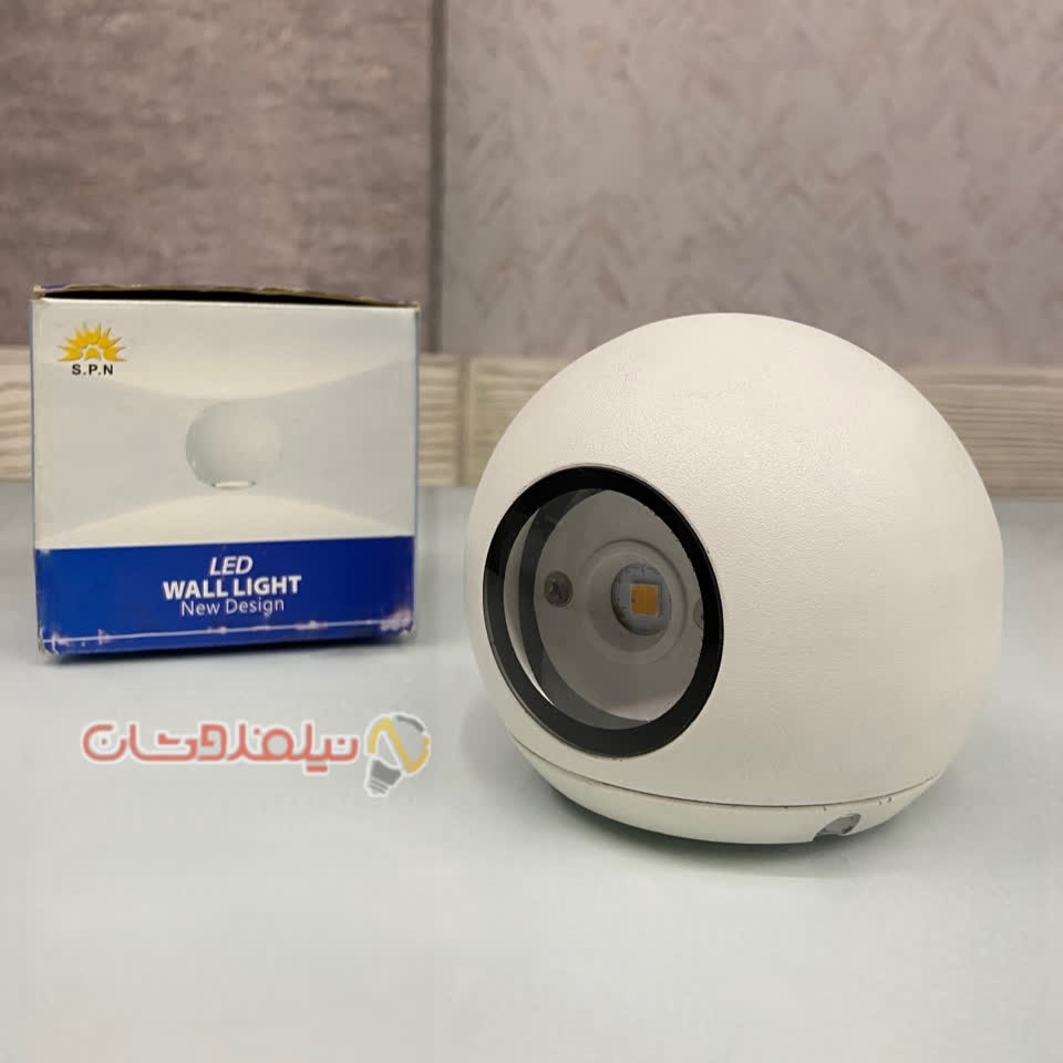 چراغ دیواری دکوراتیو دوطرفه گرد 10 وات برند SPN کد 26217